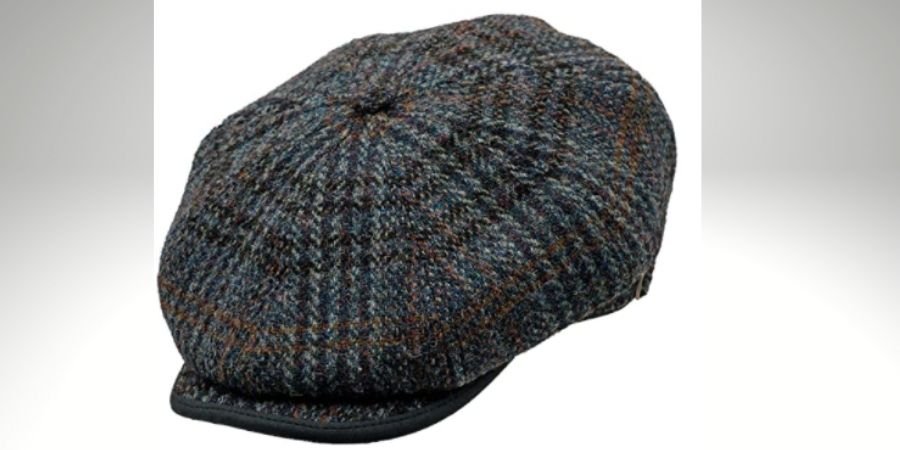 Gorra de Vendedor de Periódicos de Harris Tweed