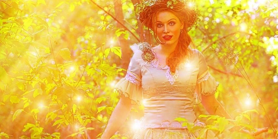 Hada entre sus Símbolos Irlandeses