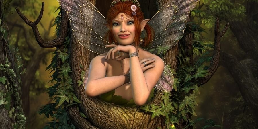 Hadas Irlandesas en un arbol