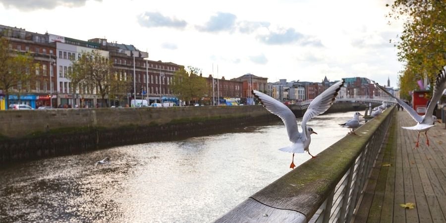 Río Liffey Capital de Irlanda Dublín