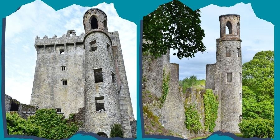 Dos imagenes del castillo de Blarney Que Ver en Irlanda