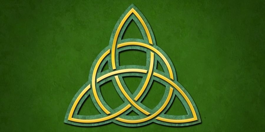 La triqueta símbolo celta Irlandés