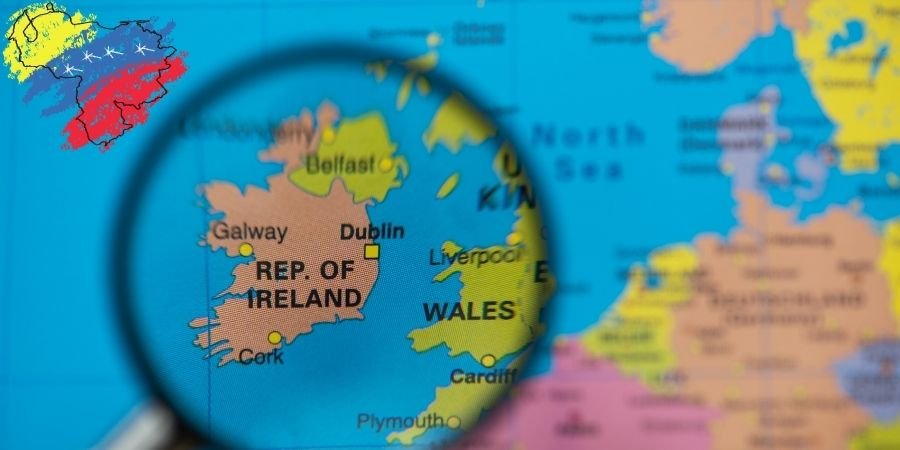 Mapa Venezolanos en Irlanda