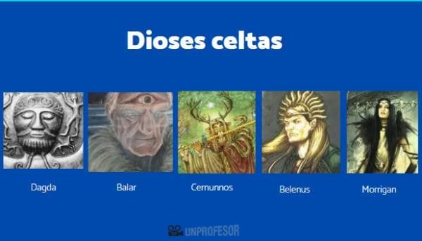 Nombres y apellidos de dioses y celtas