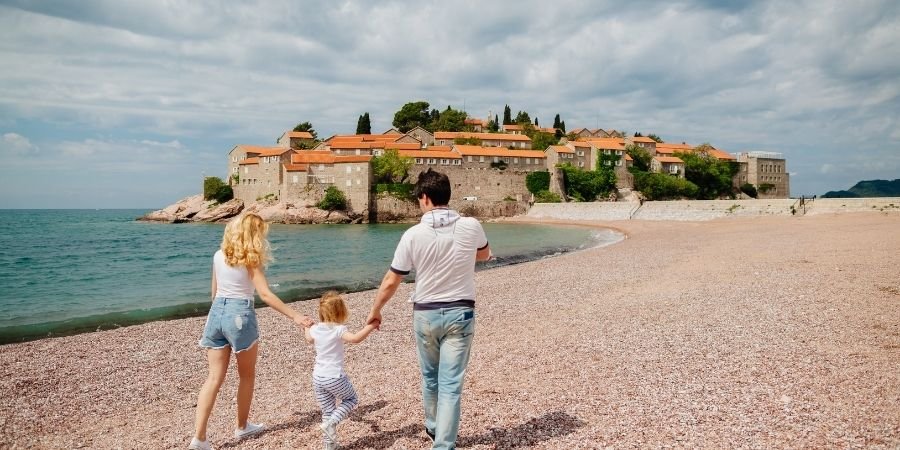 familia viajando