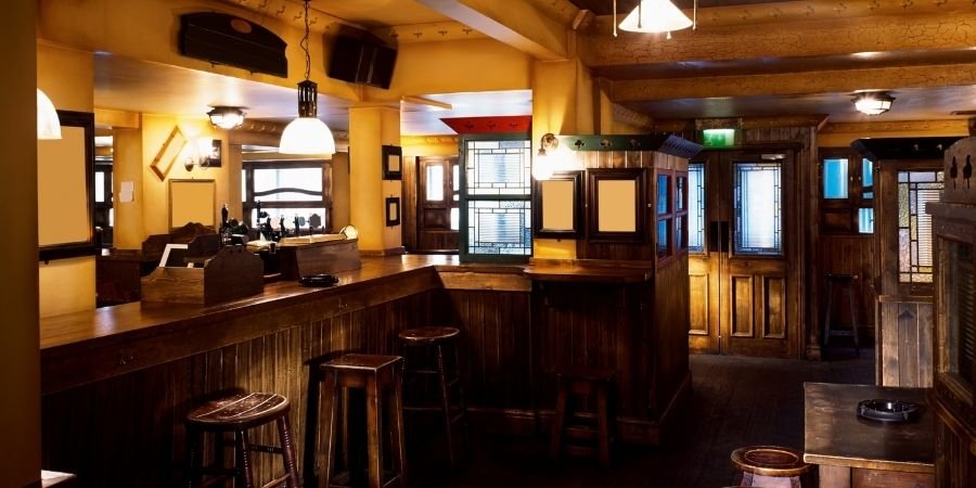 parte interna de un pubs irlandés